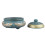 Ceramic Color Enamel Incense Burner 10cm Retro Pattern Cone Holders 15