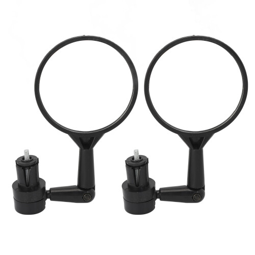 Specchio rotondo per manubrio della bicicletta in ABS, ruotabile a 360 1