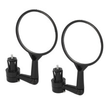 Espejo redondo para manillar de bicicleta de ABS giratorio 360