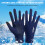 Zwei-Fingerlose Sonnenhandschuhe, Schwarz M 1