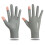 Zweifingerlose Eis-Seide UV-Handschuhe Grau M 3