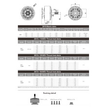 Tracker 2810 1500KV 4S-6S motore brushless 7-8 pollici