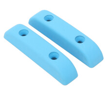 2 Stück Metall-Daumenauflage für Bass – ermüdungsreduzierend – Blau