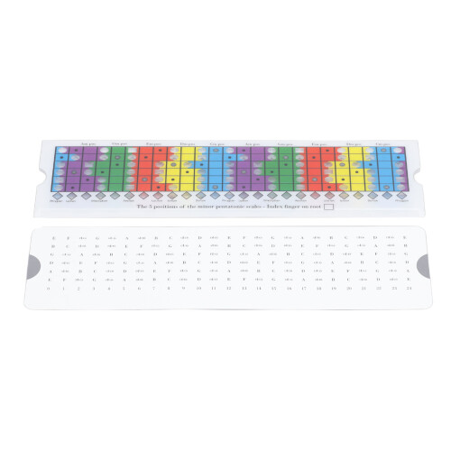 Regolo scorrevole pentatonico per chitarra, PVC, multicolore