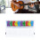 Regolo scorrevole pentatonico per chitarra, PVC, multicolore 16