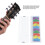 Regolo scorrevole pentatonico per chitarra, PVC, multicolore 4