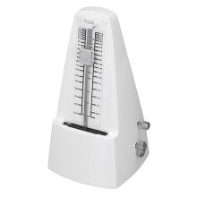 Hochpräzises mechanisches Metronom für Klavier, Gitarre, Geige, Schlagzeug, Weiß