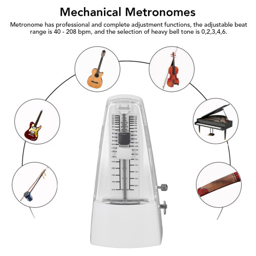 Modell: Mechanischer Metronom, Standardgröße, Weiß 2