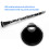 Clarinet Bell Replacement ABS Plastic Nickel Plated Metal Ring CC28 Black 11