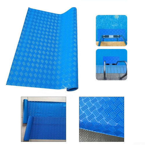 Schwimmbadleitermatte Pool Step Mat Non-Slip For Pool Steps With Wave Pattern PVC Material 90 X 60 Cm