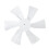 2 Stück 6 Zoll RV-Lüfterblätter ABS weiß 12V 13
