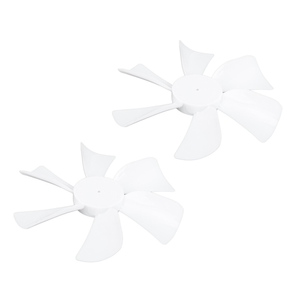 2Pcs 6 Inch Rv Bathroom Vent Fan Blade - High Efficiency Roof Accessory White 9471335916860