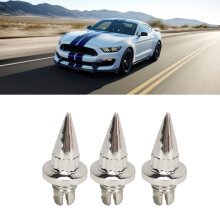 25 pièces d'écrous rivet pour jante de roue ABS argenté installation facile