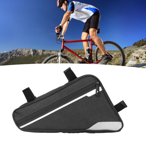 Sac de vélo Triangle à grande capacité 29x20x5cm noir 2