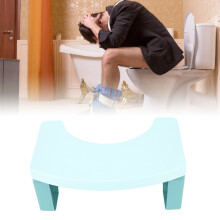 Foldable PP Portable Squatting Potty Stool for Travel, 15.6x8.5x6.9in