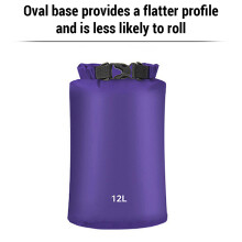 Bolsa seca impermeable ligera de 8L para acampar y actividades al aire libre