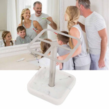 Porte-brosse à dents en acier inoxydable 304 à 3 emplacements - argent