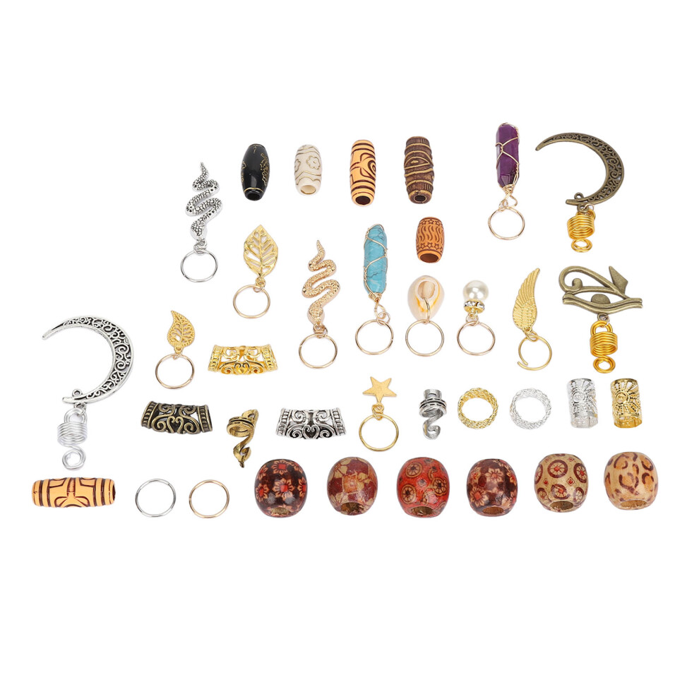 Unisex Vintage Hollow Dreadlock Accessories Hair Ring For Braid Clips Party Wedding