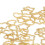 100 Stück Star Love Haarring-Clips - Eine Größe Gold 10