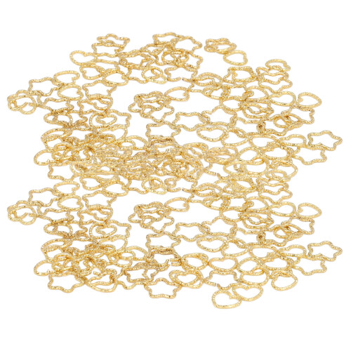 100 Stück Star Love Haarring-Clips - Eine Größe Gold 1