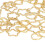 100 Stück Star Love Haarring-Clips - Eine Größe Gold 8