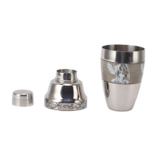 Cocktail-Shaker spülmaschinenfest aus 304 Edelstahl, rostfrei, Getränkemixer für Partys, Zuhause, Reisen, Typ 1