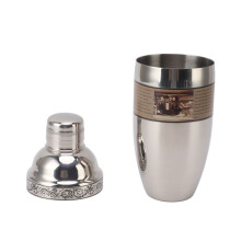 Cocktail Shaker spülmaschinenfest aus 304 Edelstahl, rostfrei, für Getränke, Partys, Zuhause, Reisen, Typ 2