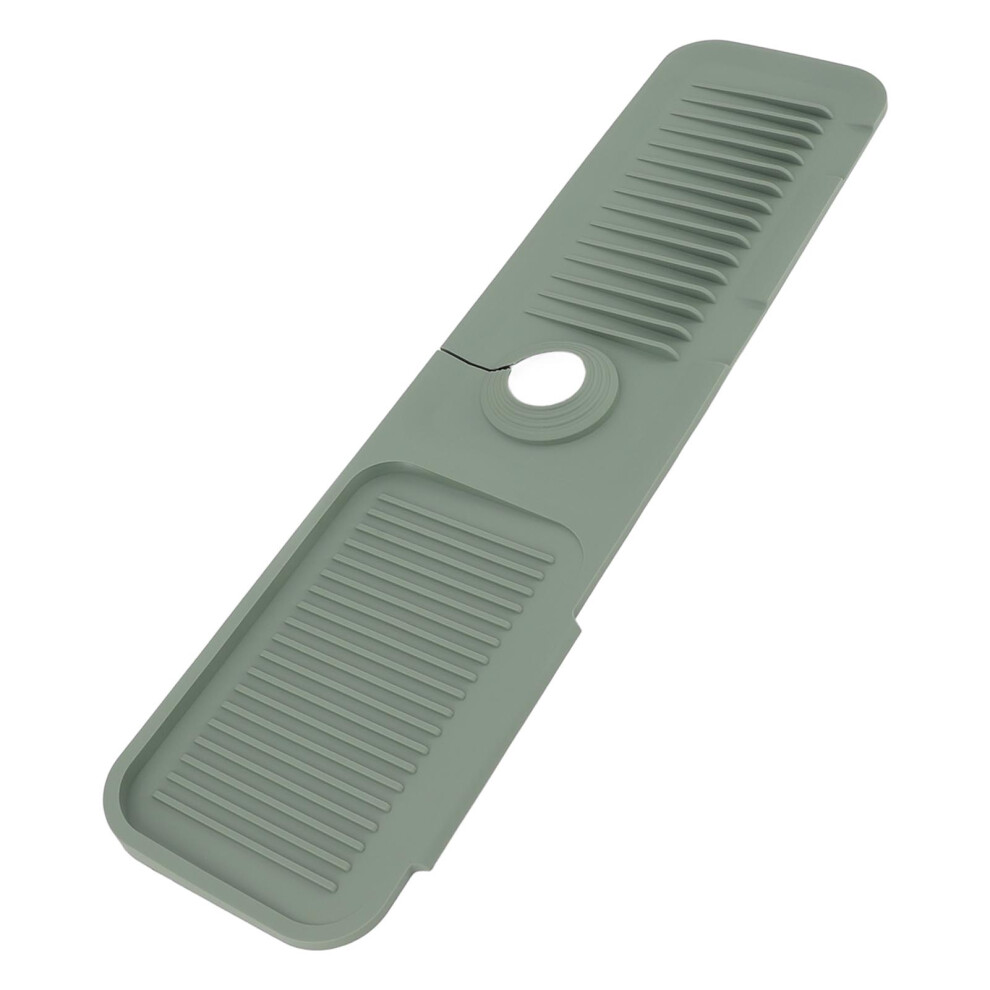 Silicone Sink Faucet Mat, 60Cm X 14.5Cm, Green, Draining Pad 9341335929507