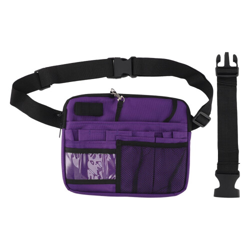 Sac banane violet Oxford pour infirmière, à compartiments multiples 2