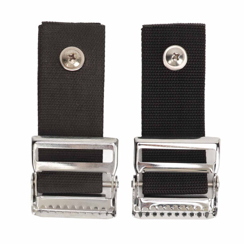 Hebilla universal ajustable de acero inoxidable para bolsa de golf de 2 piezas 1