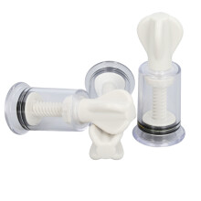 Coppe di aspirazione per capezzoli M in plastica trasparente vuoto manuale