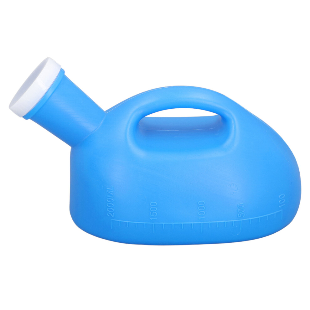 Blue 2000Ml Male Urine Bottle With Large Opening Long Hose Ergonomic Design 8301335932267