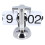 Vintage Digital Flip Down Desk Clock, Stainless Steel, Battery Powered 14
