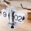 Vintage Digital Flip Down Desk Clock, Stainless Steel, Battery Powered 3
