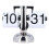Vintage Digital Flip Down Desk Clock, Stainless Steel, Battery Powered 2