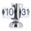 Vintage Digital Flip Down Desk Clock, Stainless Steel, Battery Powered 13