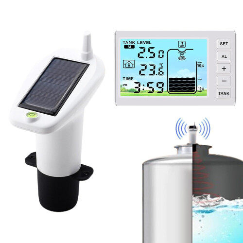 Ultrasonic Level Indicator Water Tank Depth Sensor With Temperature ...