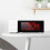 Reloj digital LED 3 x AAA, 167 x 60 x 44 mm blanco 14