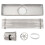 Grille de drainage linéaire pour douche - inox 20x5,5 cm 3