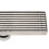 Grille de drainage linéaire pour douche - inox 20x5,5 cm 8