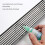 Grille de drainage linéaire pour douche - inox 20x5,5 cm 4