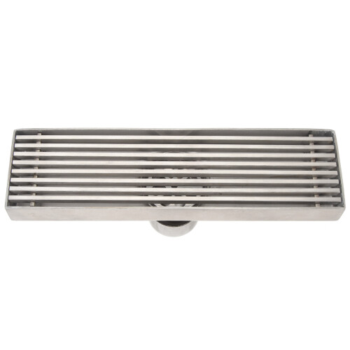 Grille de drainage linéaire pour douche - inox 20x5,5 cm