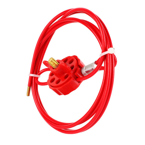 Industrial Valve Lockout Cable with Adjustable Multi-Hole 1.5 meters Length