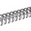 100PCS A4 Nylon Coated Iron Binding Wire 34 Loops 1/2in Black 10