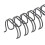 100PCS A4 Nylon Coated Iron Binding Wire 34 Loops 1/2in Black 8
