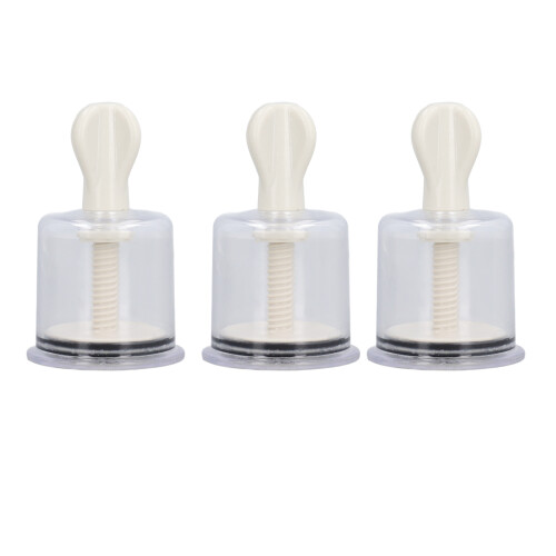 Copas de succión para pezones - Transparentes XL - Ajustables manualmente 1