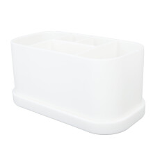 Soporte de silicona para brochas 5 ranuras blanco 180x96x83mm