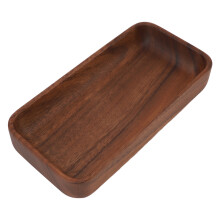 Bol de service rectangulaire en bois pour fruits & salades