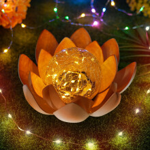 Lotus LED Solar Light Floating Flower Night Lamp For Garden, Pool, Pond, Aquarium, Wedding And Yard Lighting