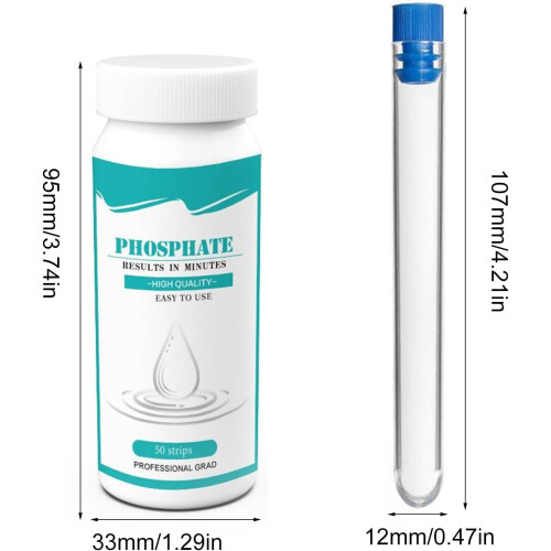 MultiParameter Water Test Phosphate Test Strips for Aquariums and Ponds Freshwater Tank Testing Kit 1